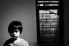 a boy and a window
