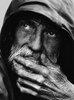 pensive homeless portrait