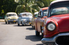 five cuban classic cars