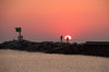 sunset on lake michigan